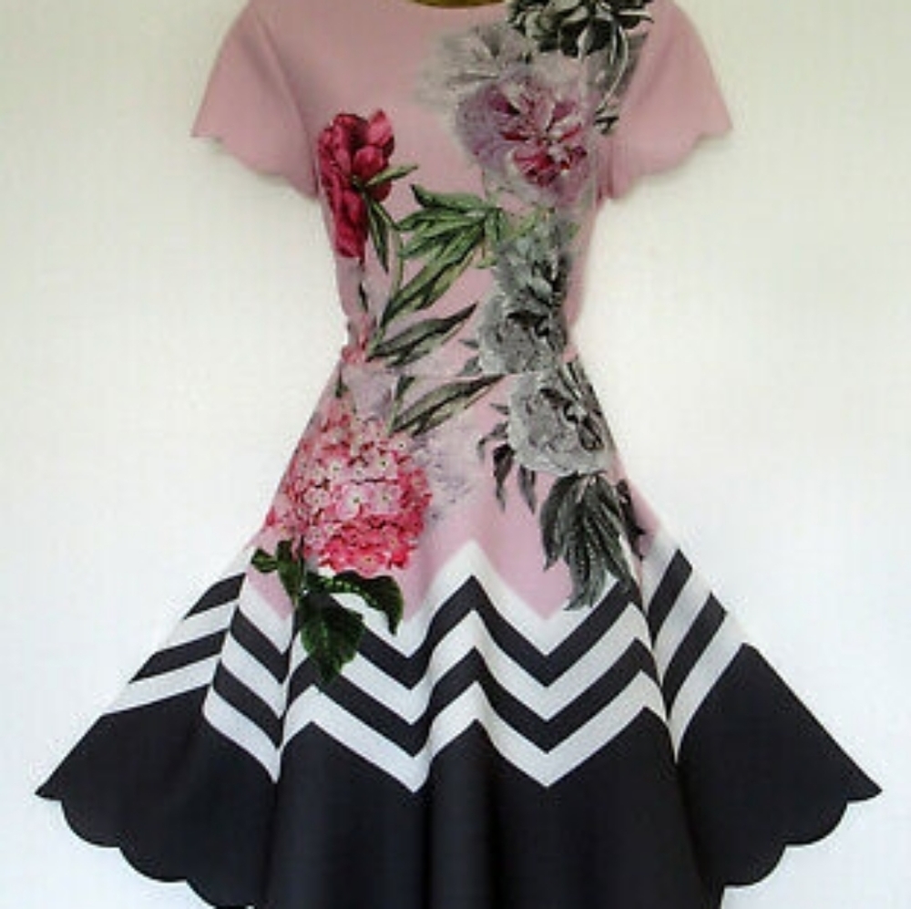 Ted Baker floral skater dress